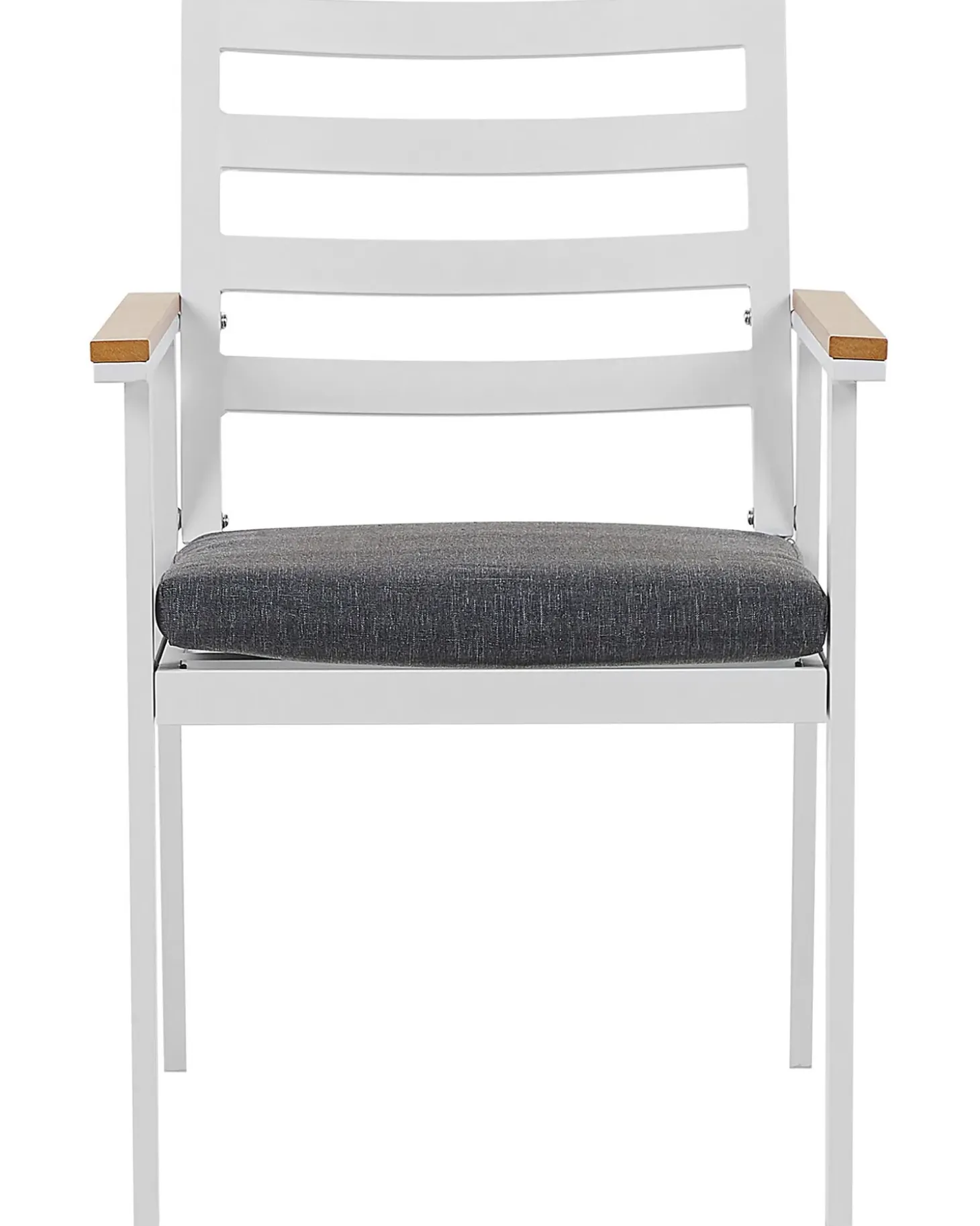 Sæt med 4 stole med puder CAVOLI Metal Grå