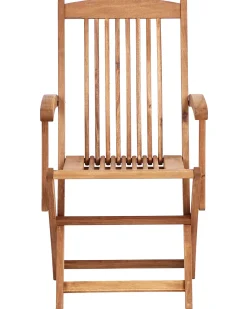 Sæt med 2 stole med puder MAUI PREMIUM Akacietræ Lys Beige