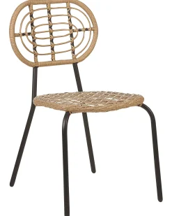 Sæt med 8 stole PRATELLO PE-rattan Naturlig