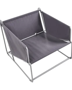 Stol med pude PONTE Metal Grå