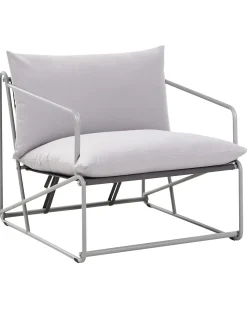 Stol med pude PONTE Metal Grå