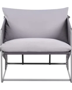 Stol med pude PONTE Metal Grå