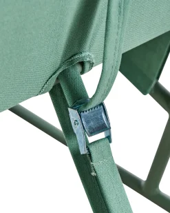 Stol med pude PONTE Metal Grøn
