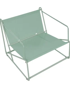 Stol med pude PONTE Metal Grøn