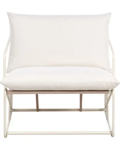Stol med pude PONTE Metal Lys Beige