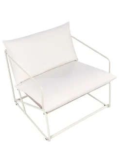 Stol med pude PONTE Metal Lys Beige