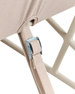 Stol med pude PONTE Metal Lys Beige