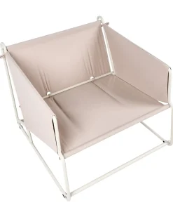 Stol med pude PONTE Metal Lys Beige