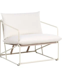 Stol med pude PONTE Metal Lys Beige