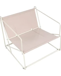 Stol med pude PONTE Metal Lys Beige