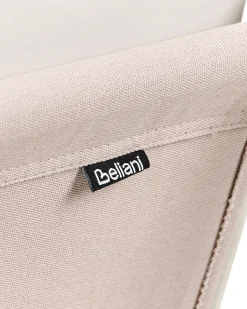 Stol med pude PONTE Metal Lys Beige