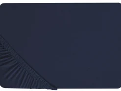 Stræklagen HOFUF Bomuld 90 x 200 cm Navy Blå