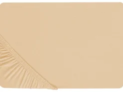 Stræklagen JANBU Bomuld 200 x 200 cm Sand Beige