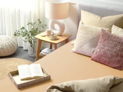 Stræklagen JANBU Bomuld 200 x 200 cm Sand Beige