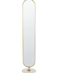Stumtjener med spejl MOODY 170 cm Metal Guld