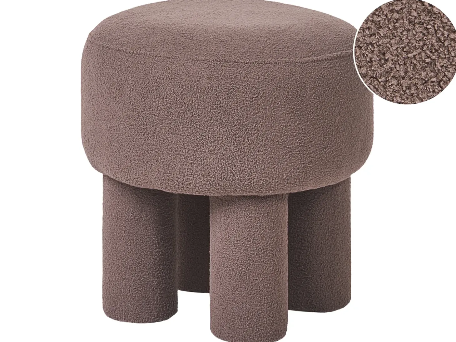 Taburet CANBY Boucle Brun