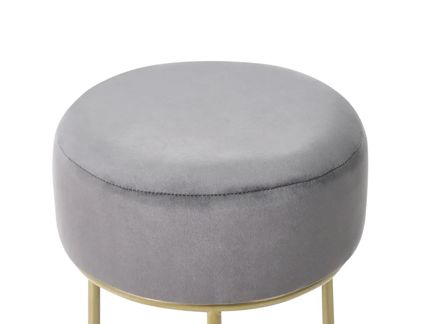 Taburet DELCO Velour Grå