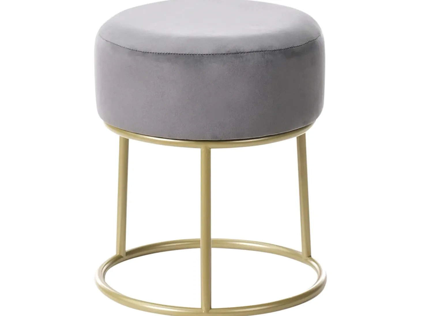 Taburet DELCO Velour Grå