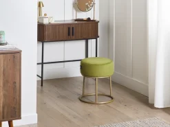 Taburet DELCO Velour Limegrøn