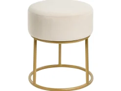 Taburet DELCO Velour Lys Beige