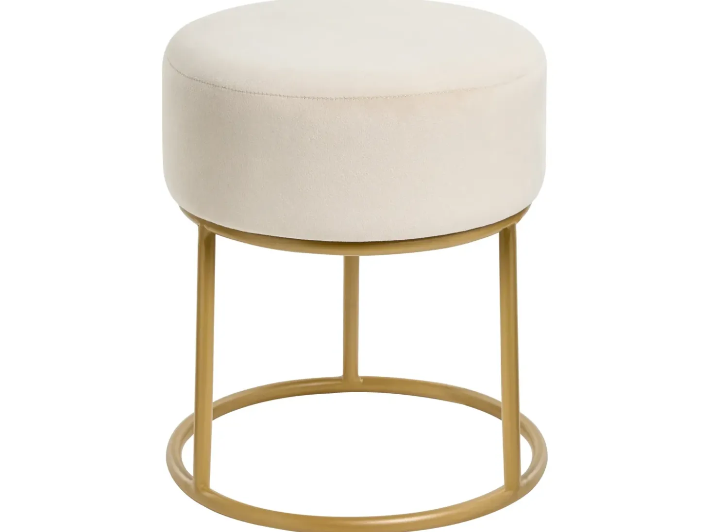 Taburet DELCO Velour Lys Beige