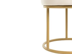 Taburet DELCO Velour Lys Beige