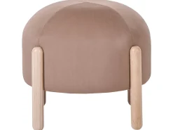Taburet HELEN Velour Lysebrun