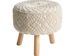 Taburet MANZAI Bomuld Beige