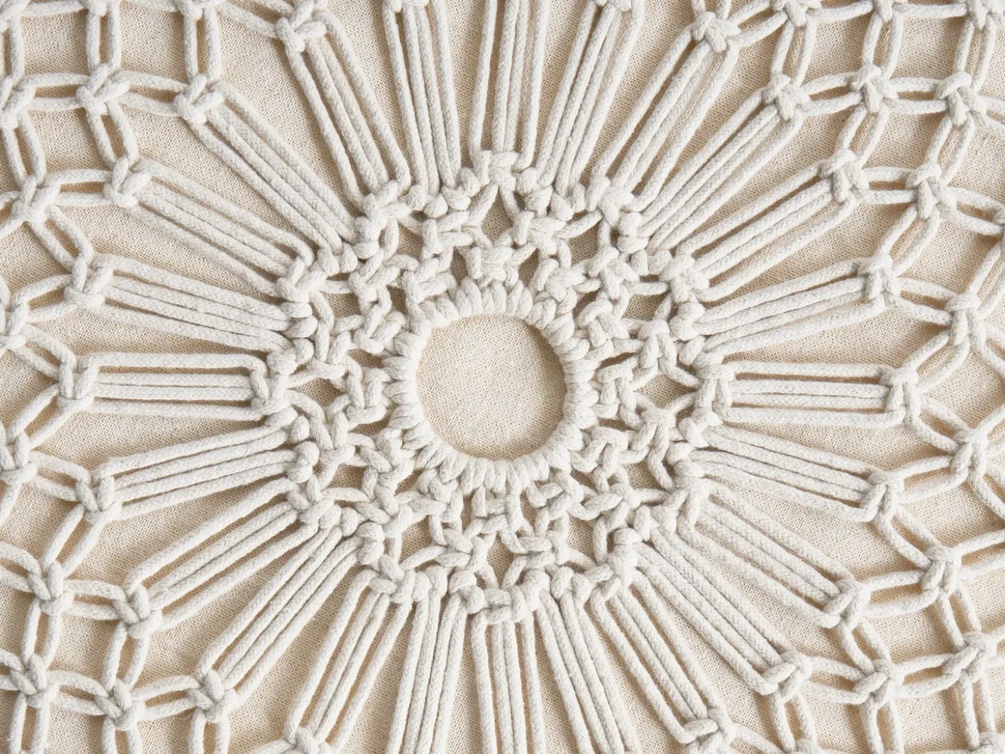 Taburet MANZAI Bomuld Beige