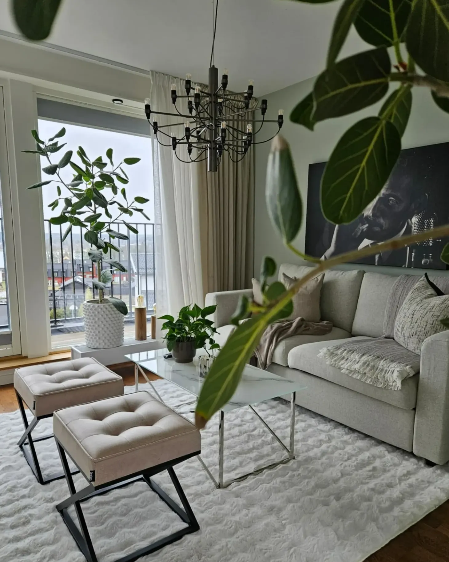 Taburet MURDO Kunstlæder Beige