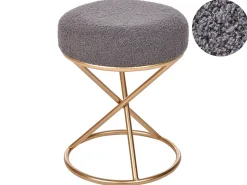 Taburet PRESHO Boucle Grå