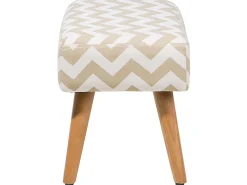 Taburet TAKOMA Bomuld Beige