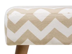 Taburet TAKOMA Bomuld Beige