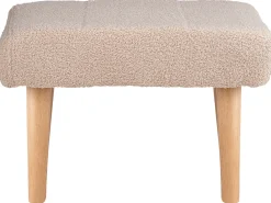 Taburet TAKOMA Boucle Lys Beige