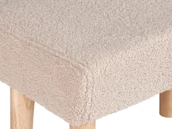 Taburet TAKOMA Boucle Lys Beige