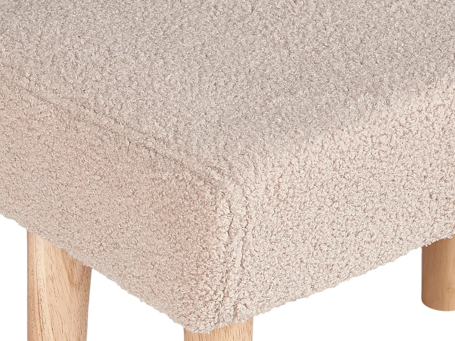 Taburet TAKOMA Boucle Lys Beige