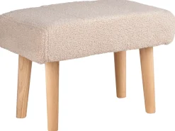 Taburet TAKOMA Boucle Lys Beige