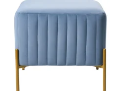 Taburet UTAH Velour Blå