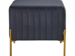 Taburet UTAH Velour Sort