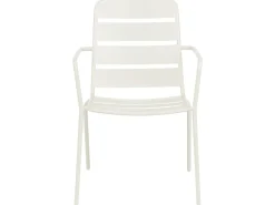 TERENZO 6 personers Havemøbelsæt Lys Beige Metal