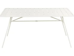 TERENZO 6 personers Havemøbelsæt Lys Beige Metal