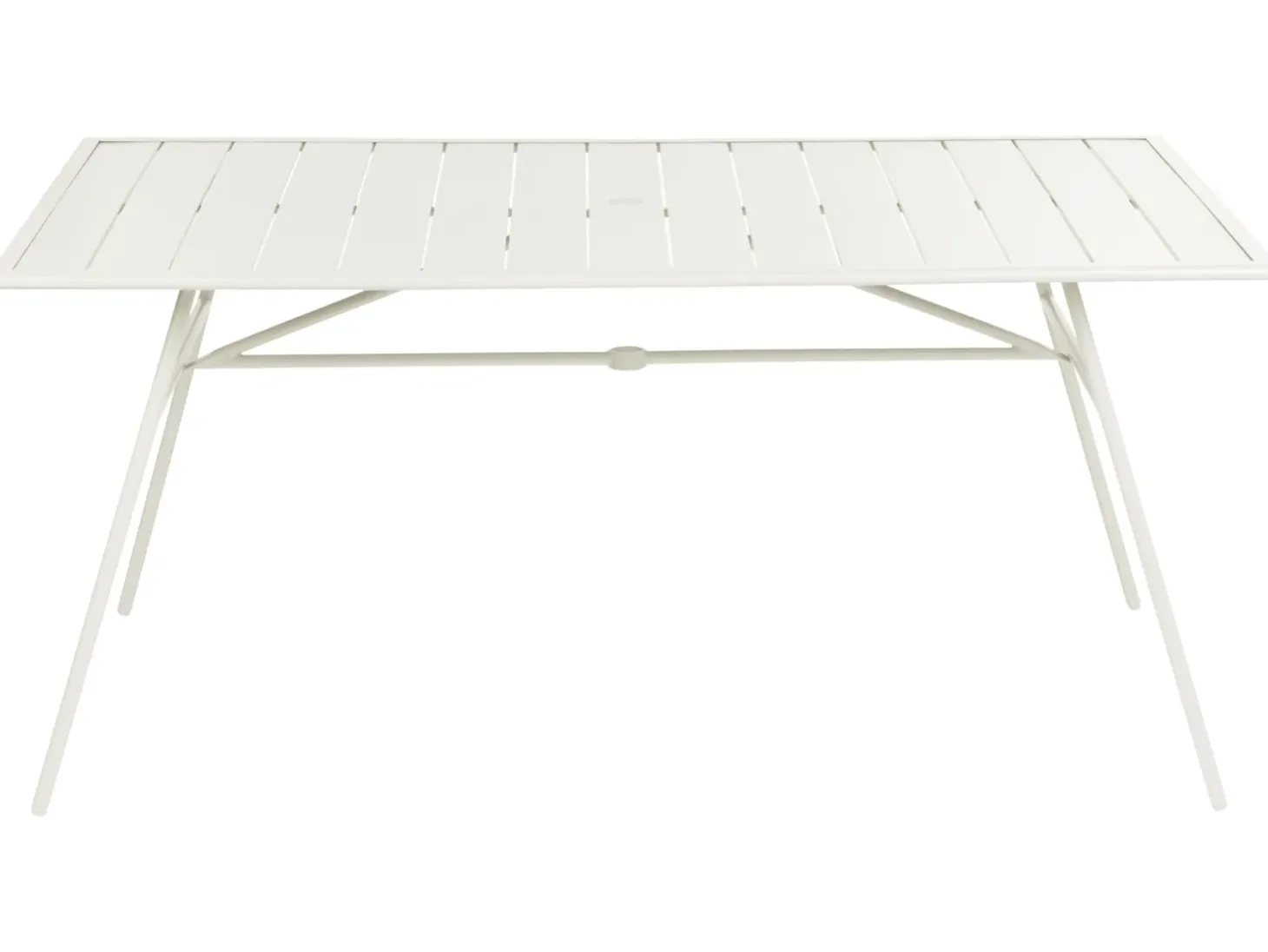 TERENZO 6 personers Havemøbelsæt Lys Beige Metal