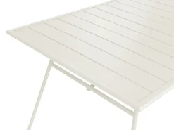 TERENZO 6 personers Havemøbelsæt Lys Beige Metal