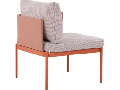 TERRACINA 2 personers Loungesæt med bord Orange Metal