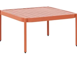 TERRACINA 2 personers Loungesæt med bord Orange Metal
