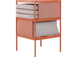 TERRACINA 2 personers Loungesæt med bord Orange Metal