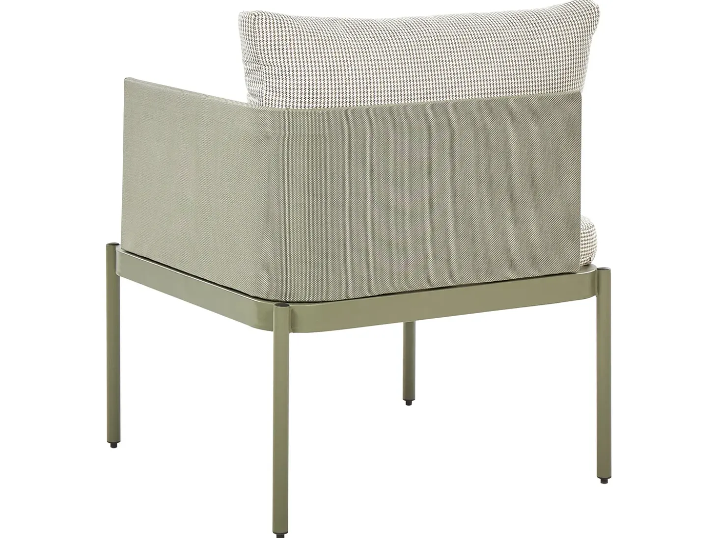 TERRACINA 2 personers Loungesæt med bord Olivengrøn Metal