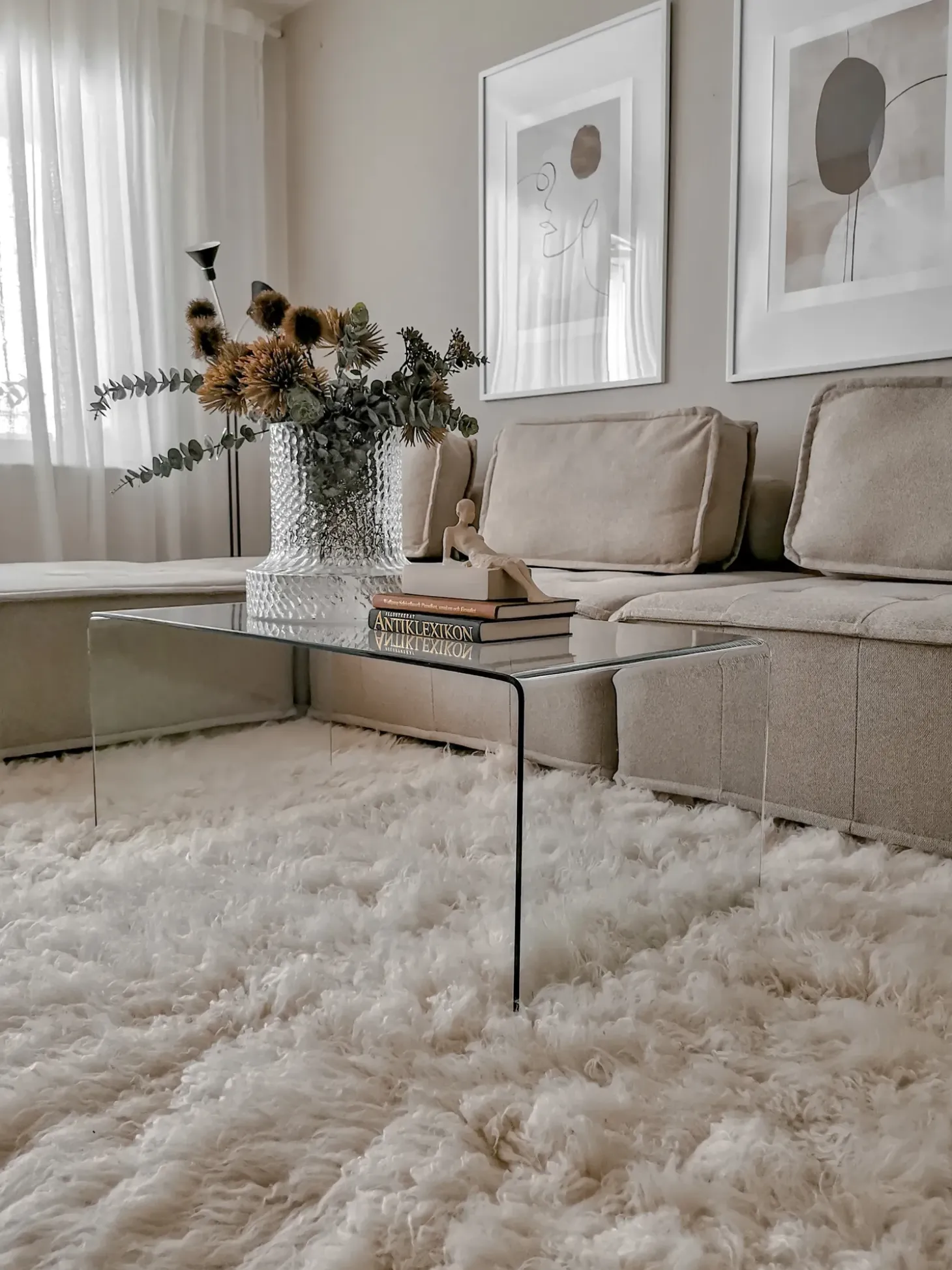 TIBRO 4 personers Hjørnesofa modul Højrevendt Lys Beige