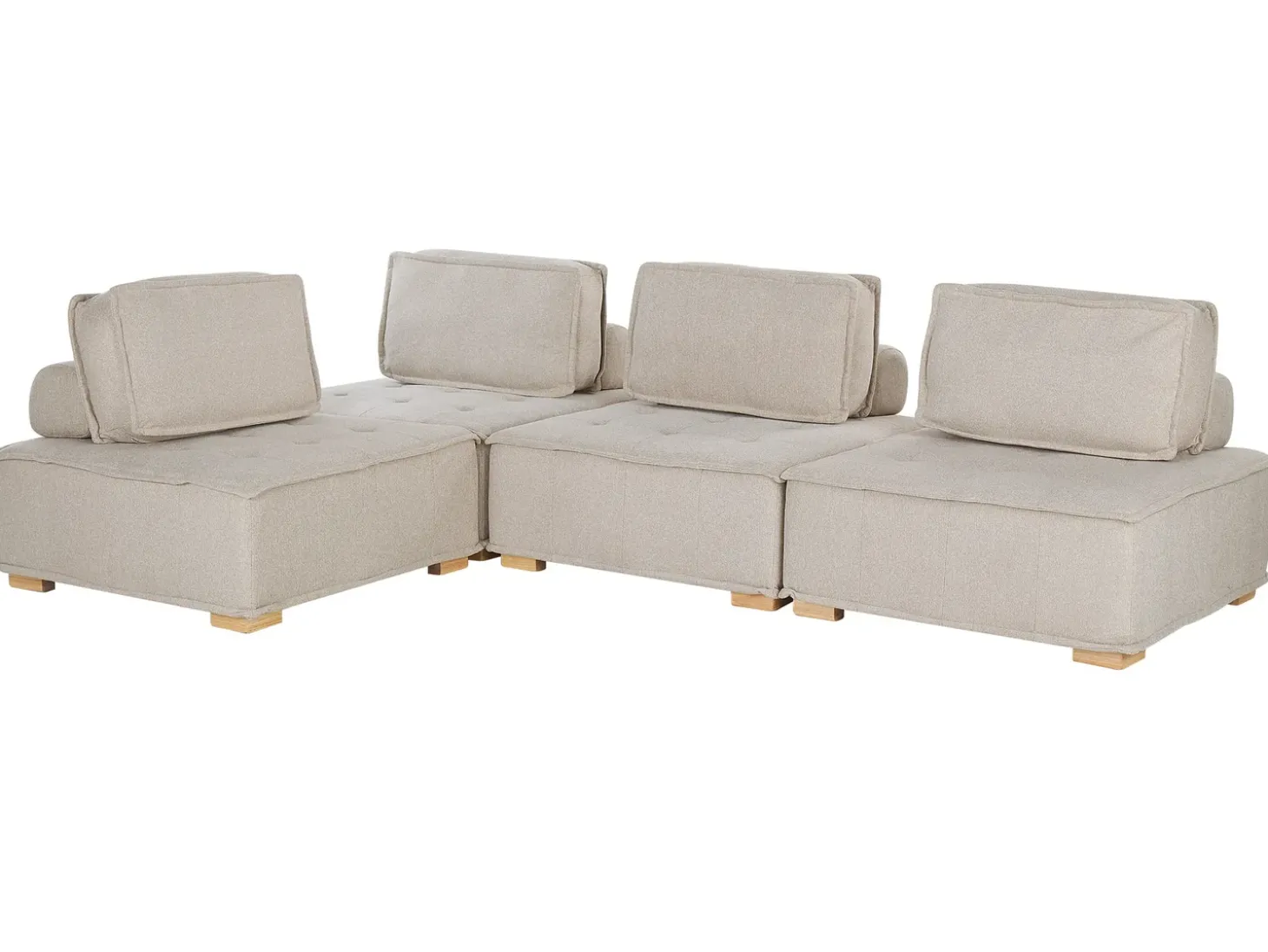 TIBRO 4 personers Hjørnesofa modul Højrevendt Lys Beige