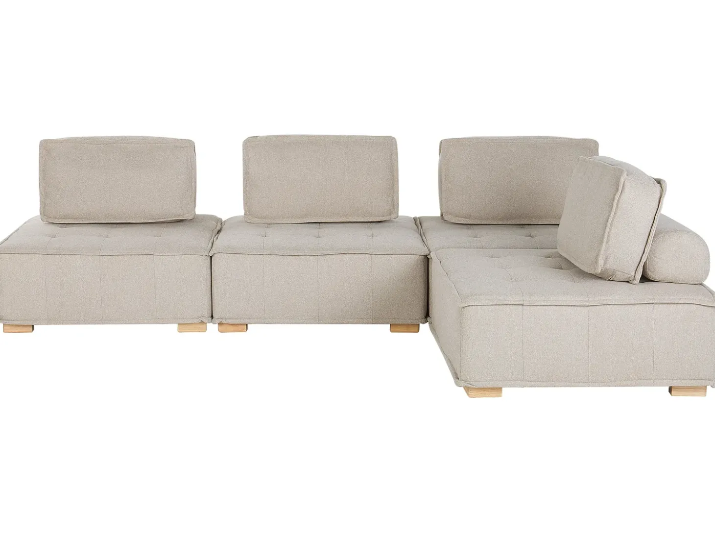 TIBRO 4 personers Hjørnesofa modul Højrevendt Lys Beige